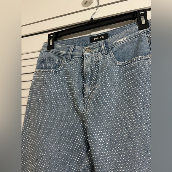 PINKO Crystal/Rhinestone Jeans NEW with tags - Picture 7 of 7